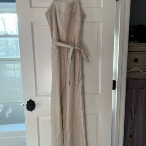 Linen Jumpsuit with Belt